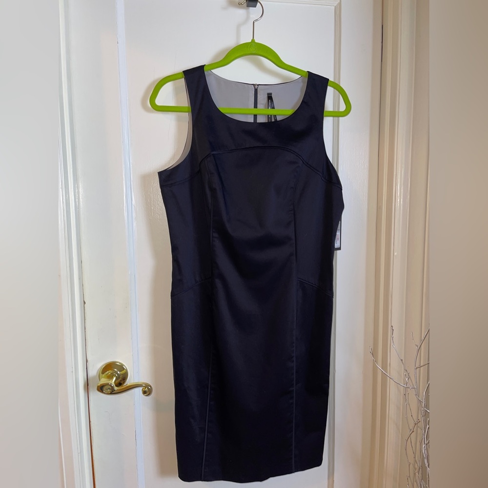 NWT Marc New York Andrew Marc black sleeves dress , size 10